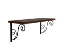 Ver imagem 4 de Prateleira Suspensa Multiuso Ferro Madeira Decoração Kit C/ 3