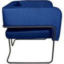Ver imagem 6 de Poltrona Decorativa Scarlett Base Aço Preto Veludo Azul Royal - Nexta Casa