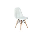 Ver imagem 1 de Cadeira Dkr Charles Eames Wood Estofada Botonê - Branco