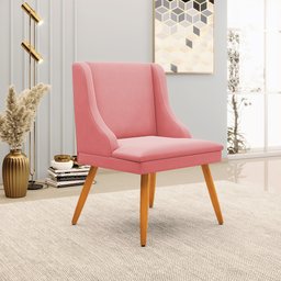 Kit 2 Cadeira Poltrona Decorativa Liz Suede Rose – D'Rossi - 2