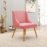 Kit 2 Cadeira Poltrona Decorativa Liz Suede Rose – D'Rossi - 2
