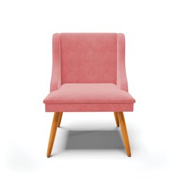 Kit 2 Cadeira Poltrona Decorativa Liz Suede Rose – D'Rossi - 4