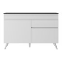 Ver imagem 5 de Balcão Cozinha 120cm 2 Portas 1 Gaveta Veneza Multimóveis V3680 Branco