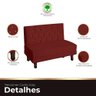 Canto Italy Confortável para Apartamento Cozinha e Restaurantes Veludo Cor Marsala - 2