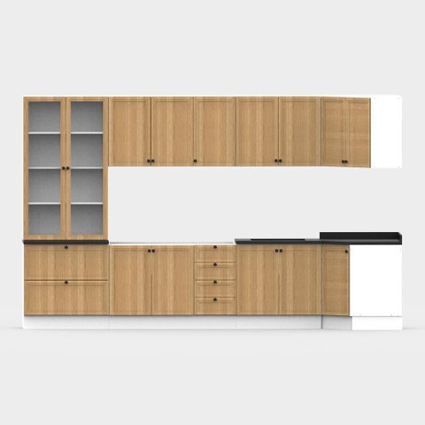 Armário Cozinha Completo Ditália Berlim 10 Pçs Cv/br B12