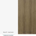 Ver imagem 3 de Quarto Modulado Casal de Canto 6 Peças 8 Portas Paris Luciane - Avelã/cinnamon
