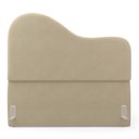 Ver imagem 5 de Cabeceira Orgânica Cama Box Casal Padrão Sea 140cm com Frame Suede Bege - Desk Design