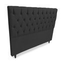 Ver imagem 3 de Cabeceira Mais Calçadeira Baú Casal 140cm Para Cama Box Suede Preto