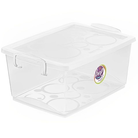 Organizador Cristal 4 Litros - Or80300 - Ordene Organizador com Trava 4 Litros - Or80300 - Ordene