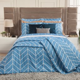 Cobre Leito Essencialle King 3 Peças: Naval - 4 Cobre Leito Essencialle King 3 Peças: Naval - 4