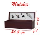 Ver imagem 2 de Porta Vinho com 5 Peças Caixa de Madeira
