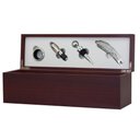 Ver imagem 1 de Porta Vinho com 5 Peças Caixa de Madeira