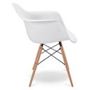 Ver imagem 3 de Cadeira Melbourne Eiffel Charles Eames Base Madeira - Branca - Factus
