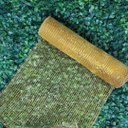 Ver imagem 7 de Kit 3 Telas Decorativa Fita Malha Tule Dourado Natal 25cm x 5 Metros - Magizi