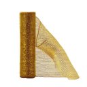 Ver imagem 5 de Kit 3 Telas Decorativa Fita Malha Tule Dourado Natal 25cm x 5 Metros - Magizi