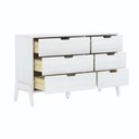 Ver imagem 2 de Cômoda 6 Gavetas Veneza em Madeira Branco 119x40x76 cm Marin