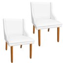 Ver imagem 1 de Kit 2 Cadeira Poltrona Decorativa Liz Corino Branco - D'Rossi
