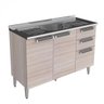 Balcão para Cozinha 3 Portas 2 Gavetas com Pia IG3G2-120 Jazz Itatiaia - 1
