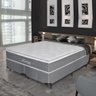 Cama Box Queen Colchão Molas Ensacadas com Euro IN Turim Cinza Bordado 158x198x58cm - 11