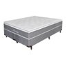Cama Box Queen Colchão Molas Ensacadas com Euro IN Turim Cinza Bordado 158x198x58cm - 10