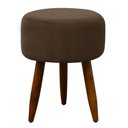 Ver imagem 4 de Puff Banqueta Decorativo Pés Madeira Claro Marrom Claro