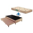 Ver imagem 1 de Cama Box c/Auxiliar Solteiro: Colchão Espuma Polar D45 Pérola Clean + Base Rústico Clean(88x188)