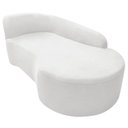 Ver imagem 6 de Recamier Curvo Orgânico 140cm 2 Lugares Lado Direito para Sala Estar Bouclé Paris