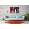 Quadro Abstrato Terra Red Premium:150x100/DOURADA - 1
