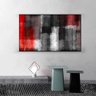 Quadro Abstrato Terra Red Premium:150x100/DOURADA - 2