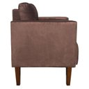 Ver imagem 4 de Kit 2 Poltrona Decorativa Lívia para Sala e Recepção Suede Marrom - D'Rossi