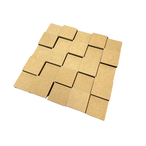 Painel Acústico Tabuleiro 50 X 50 Cm - Mdf e Espuma - Cru