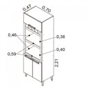 Ver imagem 3 de Paneleiro Duplo com Torre Quente 3 Portas IPLDAFNO-70 Jazz Itatiaia