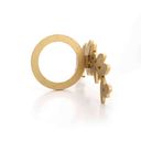 Ver imagem 3 de Porta Guardanapo Natal Folhagem Dourado 9,5cm - D'Rossi DRossi