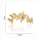 Ver imagem 5 de Porta Guardanapo Natal Folhagem Dourado 9,5cm - D'Rossi DRossi