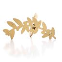 Ver imagem 1 de Porta Guardanapo Natal Folhagem Dourado 9,5cm - D'Rossi DRossi