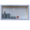 Nicho para Banheiro em Porcelanato Polido Branco 60x32cm - 2