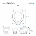 Ver imagem 2 de Tampa de Vaso Sanitário com Amortecedor Windsor Branco para bacia Deca