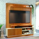 Ver imagem 2 de Estante Home Theater 160cm para TV até 65 Polegadas Ares Cinamomo/Off White