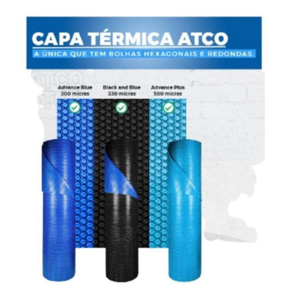 Kit Aquecimento Solar Piscina 24m² - 7x3,5 - Controlador De Temperatura + Bomba 1/2CV + Capa Té - 5