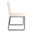 Ver imagem 7 de Cadeira Decorativa Estofada para Sala de Jantar Preto Maya L02 Suede Bege - Lyam Decor Decor