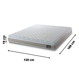 Colchão Casal Hellen Colchoes de Espuma D33 Hellen Premiun One Face 1,38x1,88x19 - 4