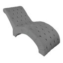 Ver imagem 1 de Recamier Divã Espreguiçadeira para Sala Cliníca Aline Suede Cor:cinza