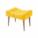 Ver imagem 2 de Kit 2 Puff Classic Pés Palito Alto Amarelo - Nay Estofado