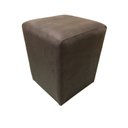 Ver imagem 2 de Puff Quadrado Decorativo Suede Marrom - Nay Estofados