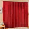 Cortina Amore 2m x 1,80m Para Varão Simples Vermelho - Valle Enxovais - 1