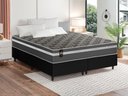 Ver imagem 1 de Conjunto Cama Box Espuma Miami Cinza King 193x203x62