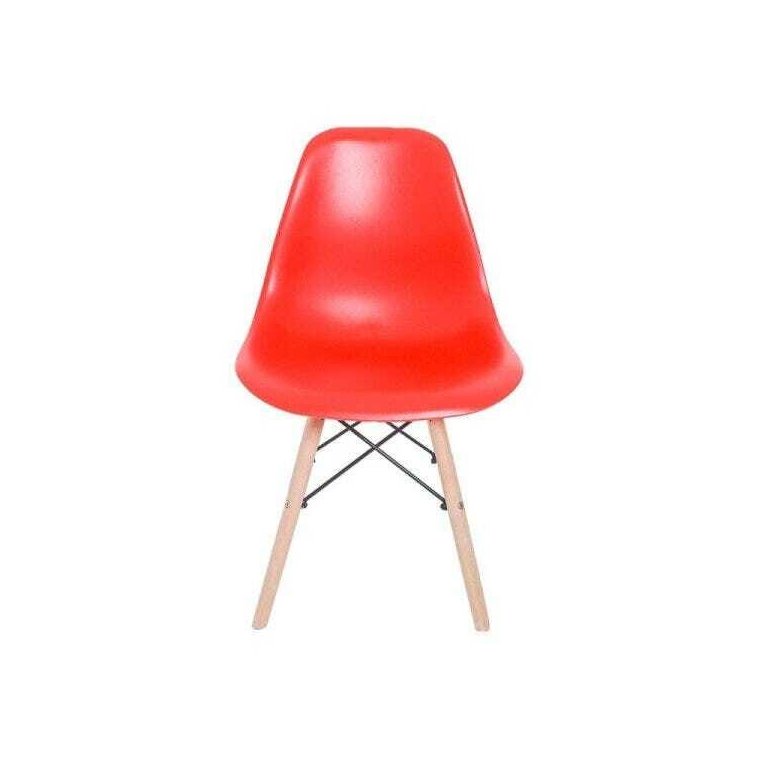 Cadeira Eiffel Charles Eames em Abs com Base de Madeira Dsw - Facthus