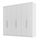 Ver imagem 1 de Guarda Roupa Casal Evidence Plus 6 Portas e 4 Gavetas Branco Absoluto - Zanzini Móveis