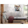 Quadro Pintura Tela molhados óculos contemporânea porco 5209: 90cm (A) x 90cm (L) - 1