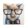 Quadro Pintura Tela molhados óculos contemporânea porco 5209: 90cm (A) x 90cm (L) - 2